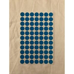 Unbranded Color Coding Labels | Blue | 1 Sheet Only (77 Labels)